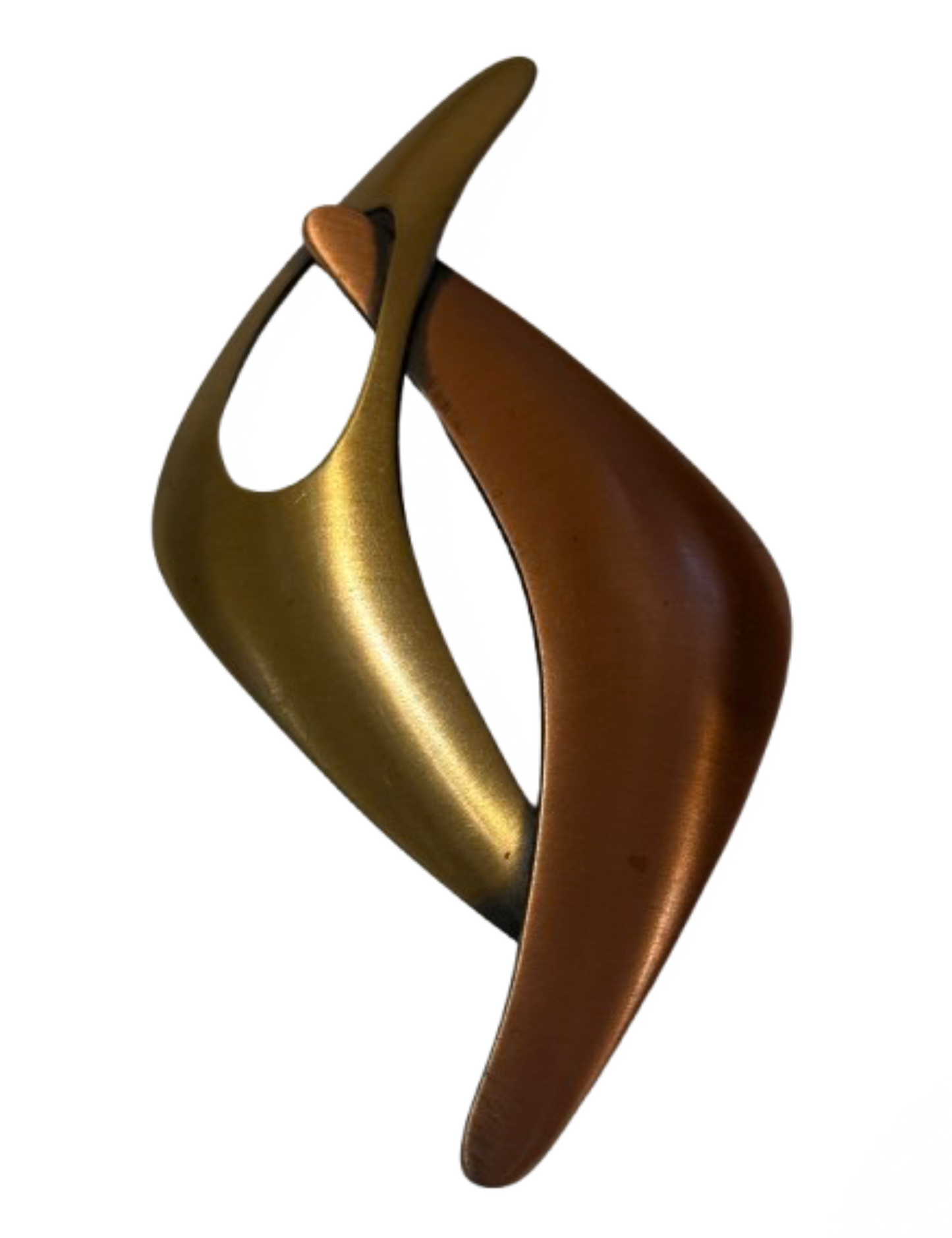 Gold and Copper Tone Abstract Pin | Preowned