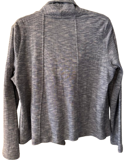 Black and White Stripe Jacket with Snap Front - Preowned