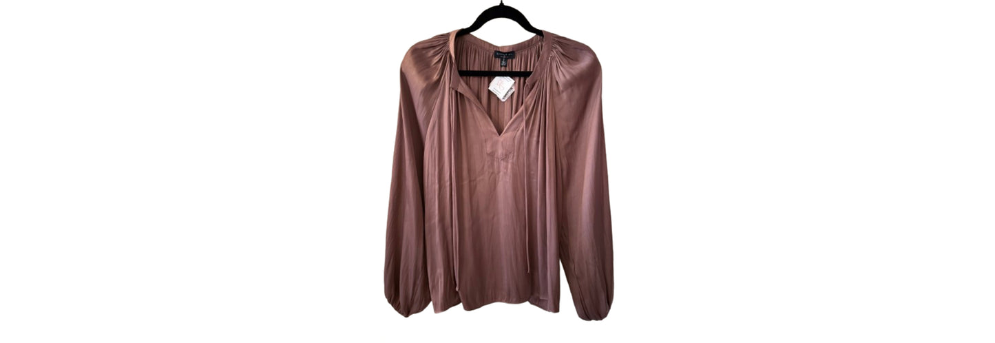 Current Air Peasant Style Top in Mauve - Small |Preowned
