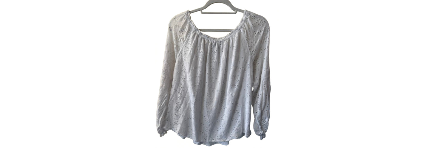 Sanctuary White Eyelet Blouse - MD | Preowned