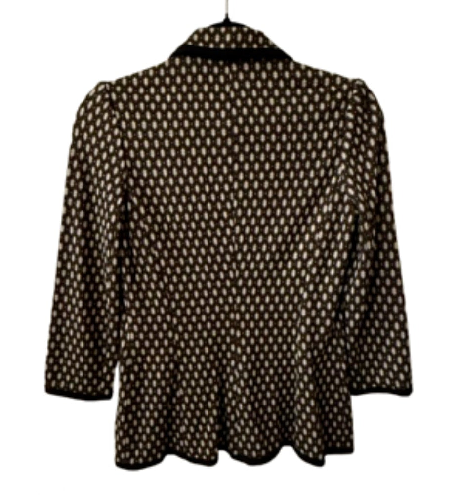 Bailey 44 Knit Jacket Geometric Pattern - Small |Preowned