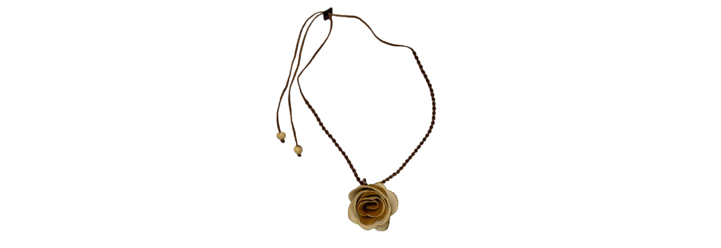 Handcrafted Orange Peel Necklace 16"-28" | Preowned