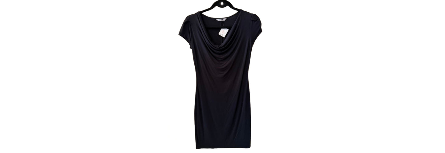 Three Dots Black Cap Sleeve Dress - SM | Preowned