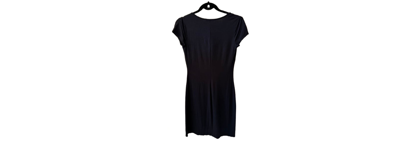 Three Dots Black Cap Sleeve Dress - SM | Preowned