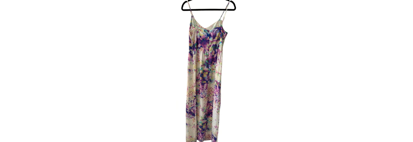 Parker Multi Floral Spaghetti Strap Dress - LG | Preowned