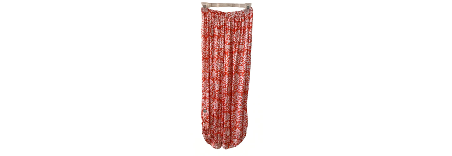 Lulu Batik Style Orange and White Pants - SM | New With Tags