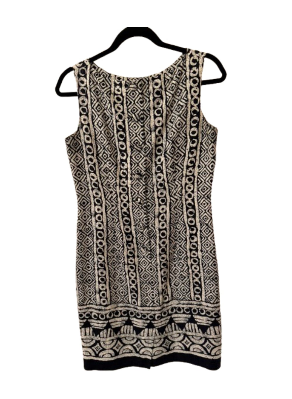 Jones New York Black and Cream Dress - SZ 4 | Preowned