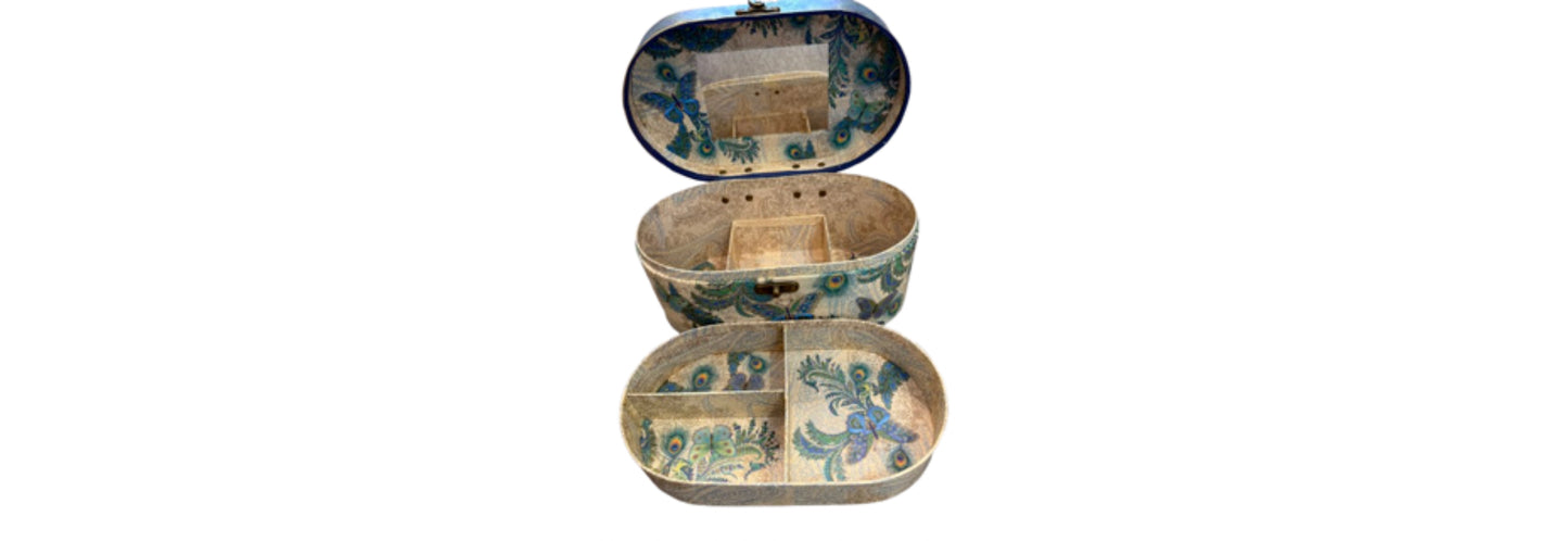 Punch Studio Blue and Green Jewelry Box | Preowned