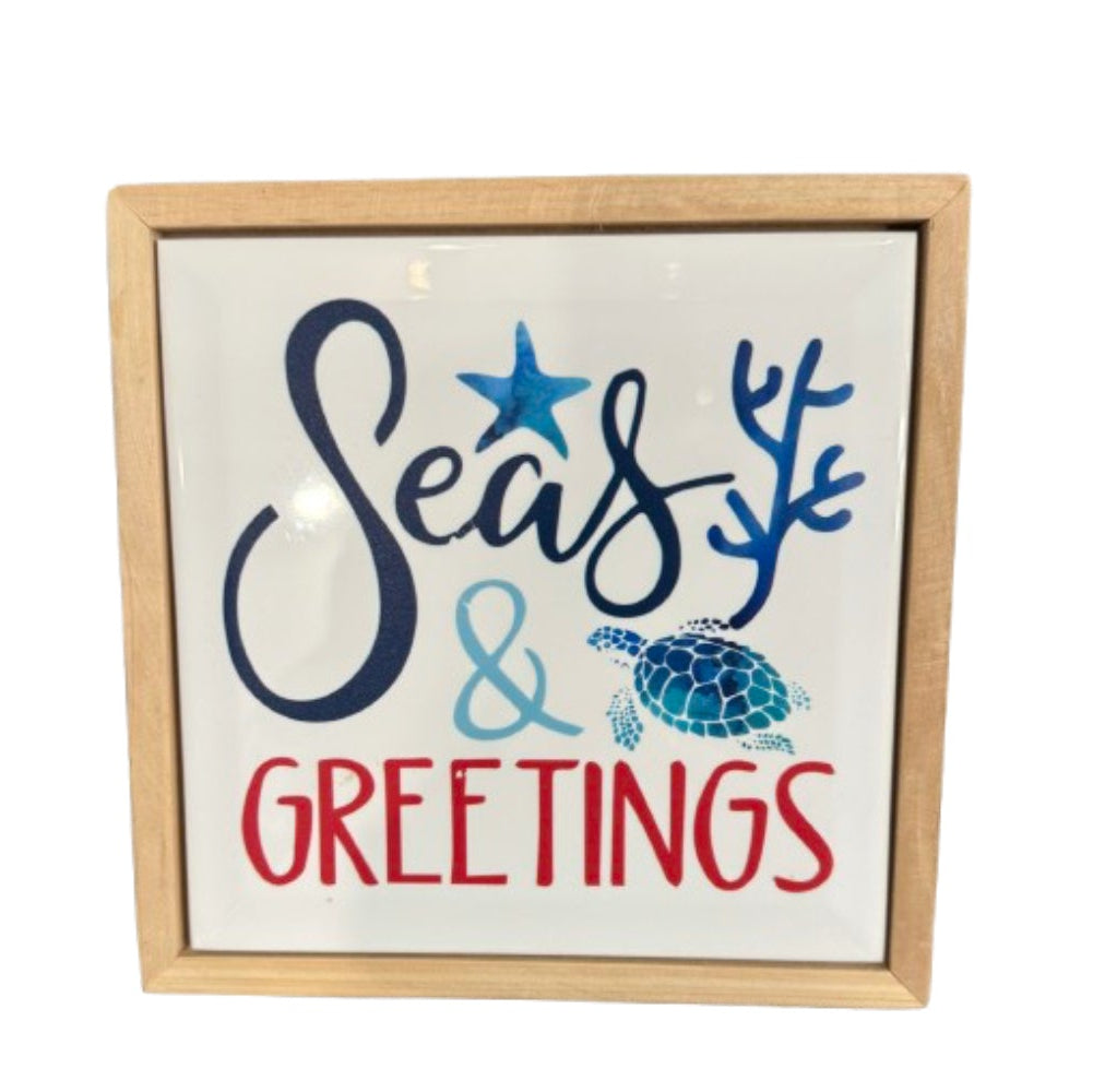 Seas & Greetings Sign | Preowned
