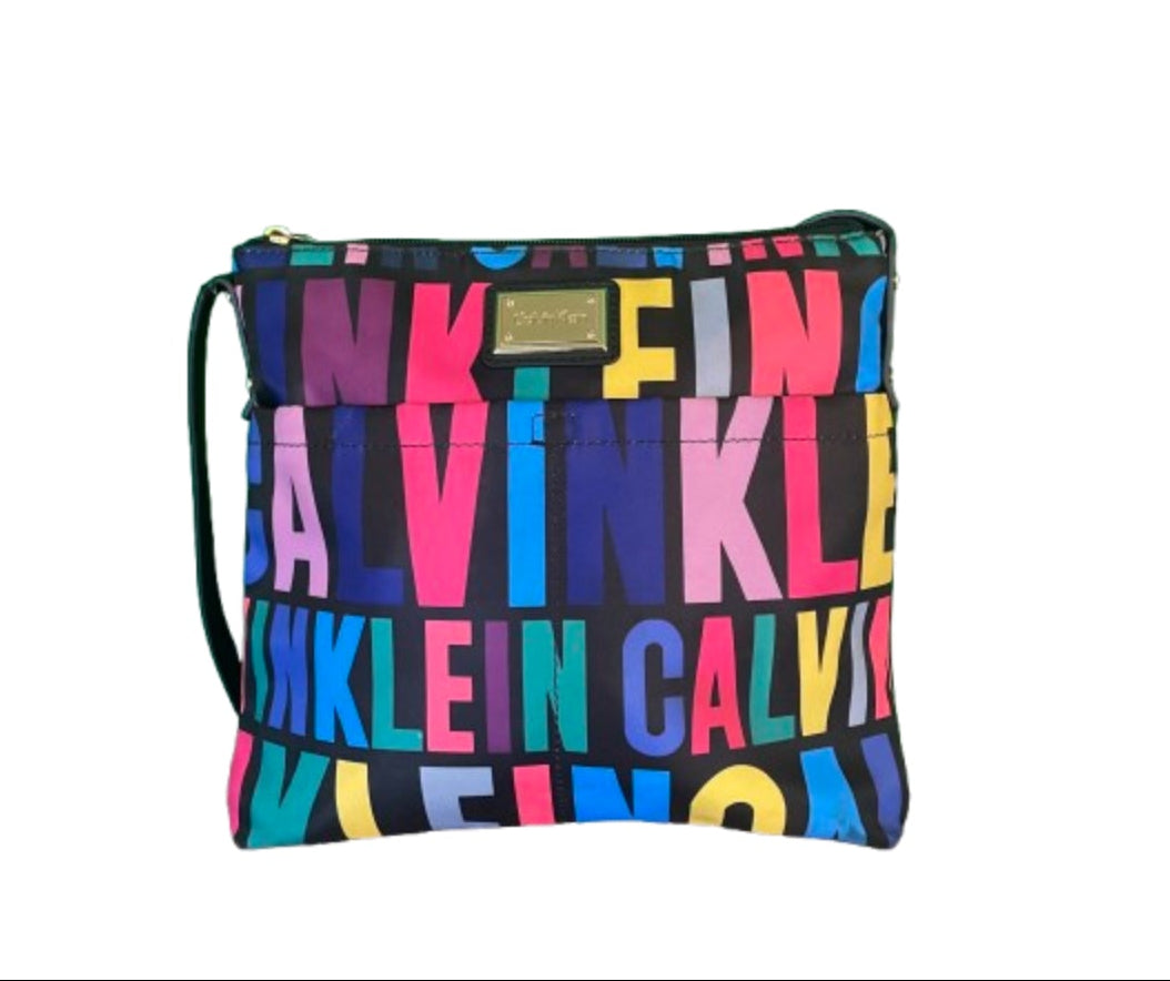 Crossbody Bag With Rainbow Lettering - Calvin Klein