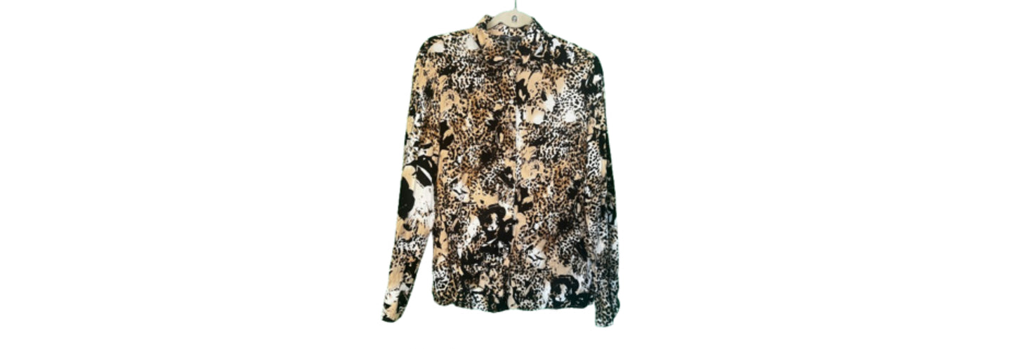 Basler Animal Print Blouse - Medium