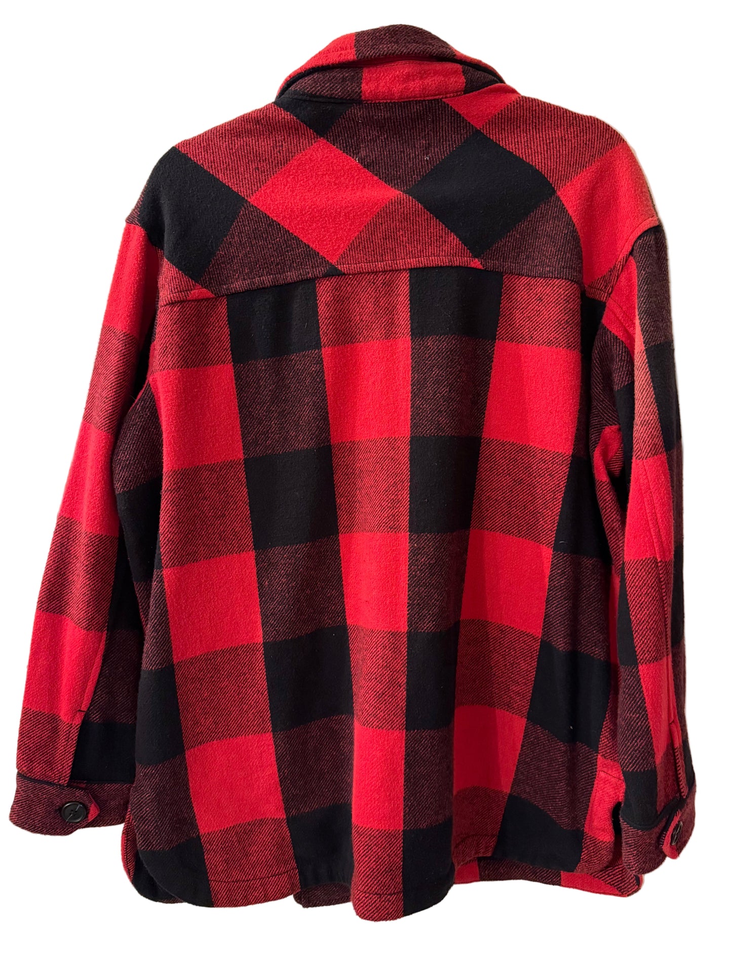Lucky Brand Red and Black Plaid Jacket - SM | Preowned