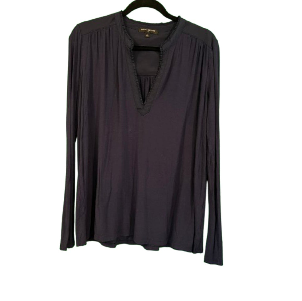Michael Stars Purple V - Neck Blouse - Small