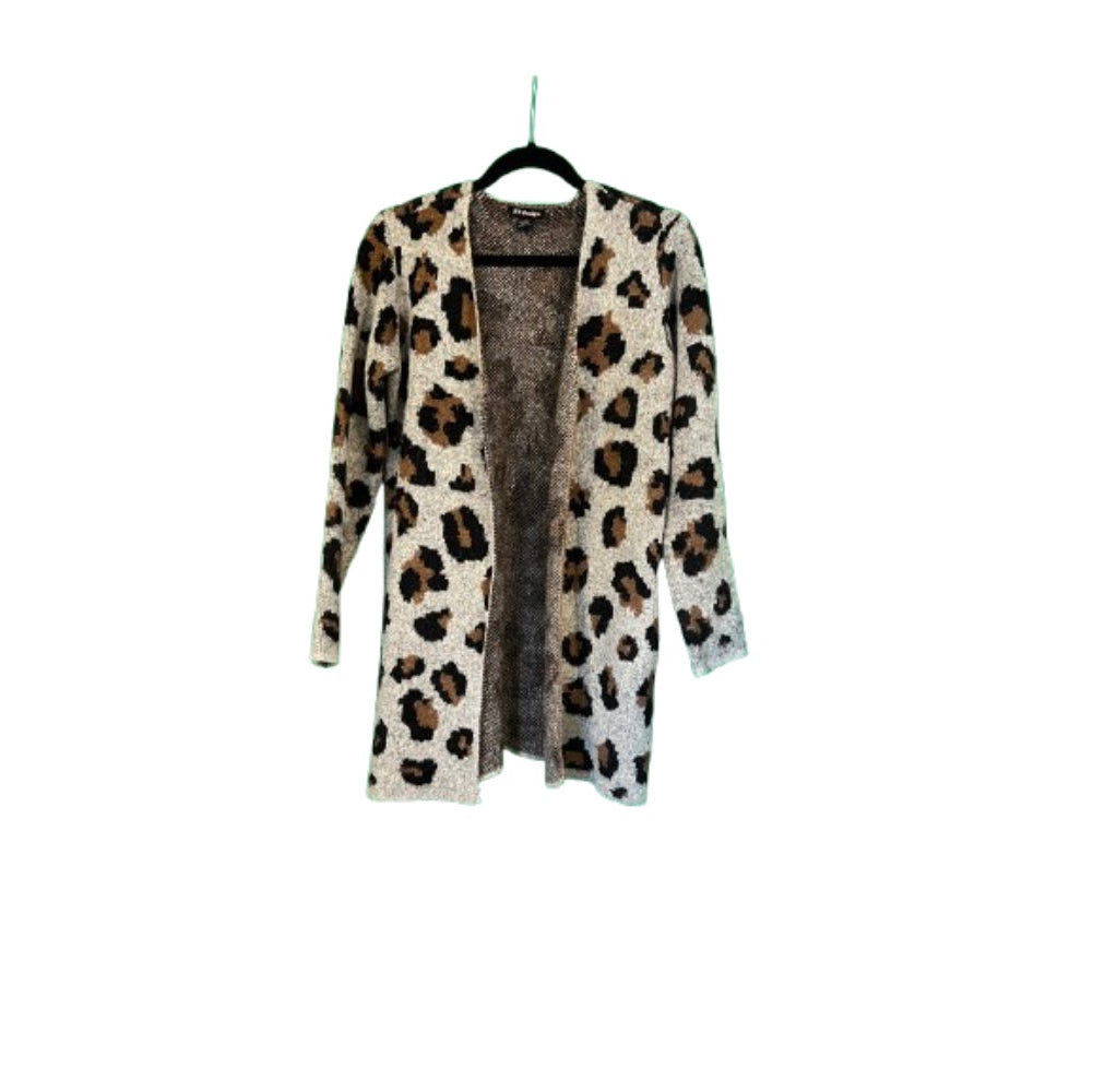 By Design Leopard Cardigan Sweater - Small | Preowned