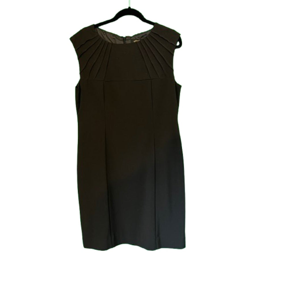 Essentials by ABS Black Sleeveless Dress - Size 12