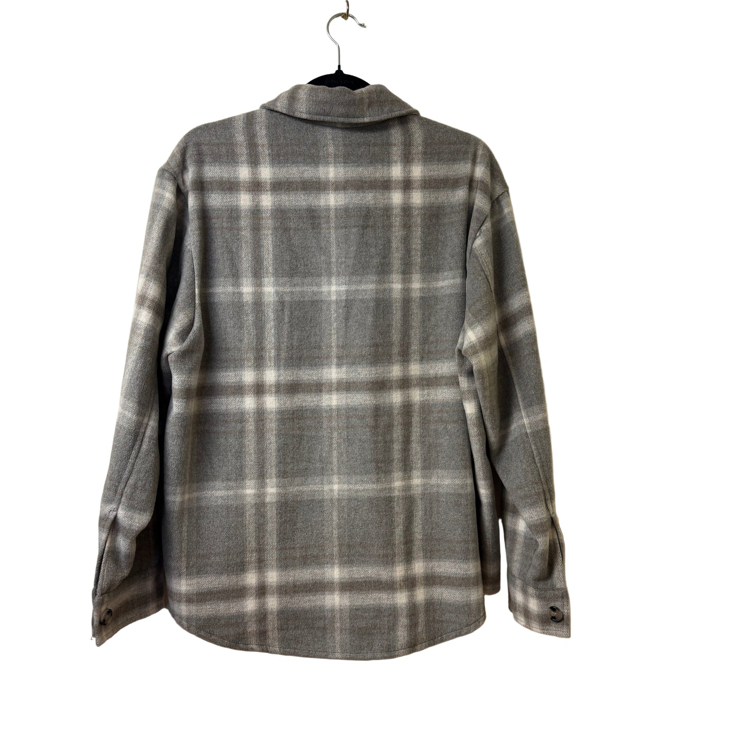 C by One Gray Plaid Jacket - Large | Preowned