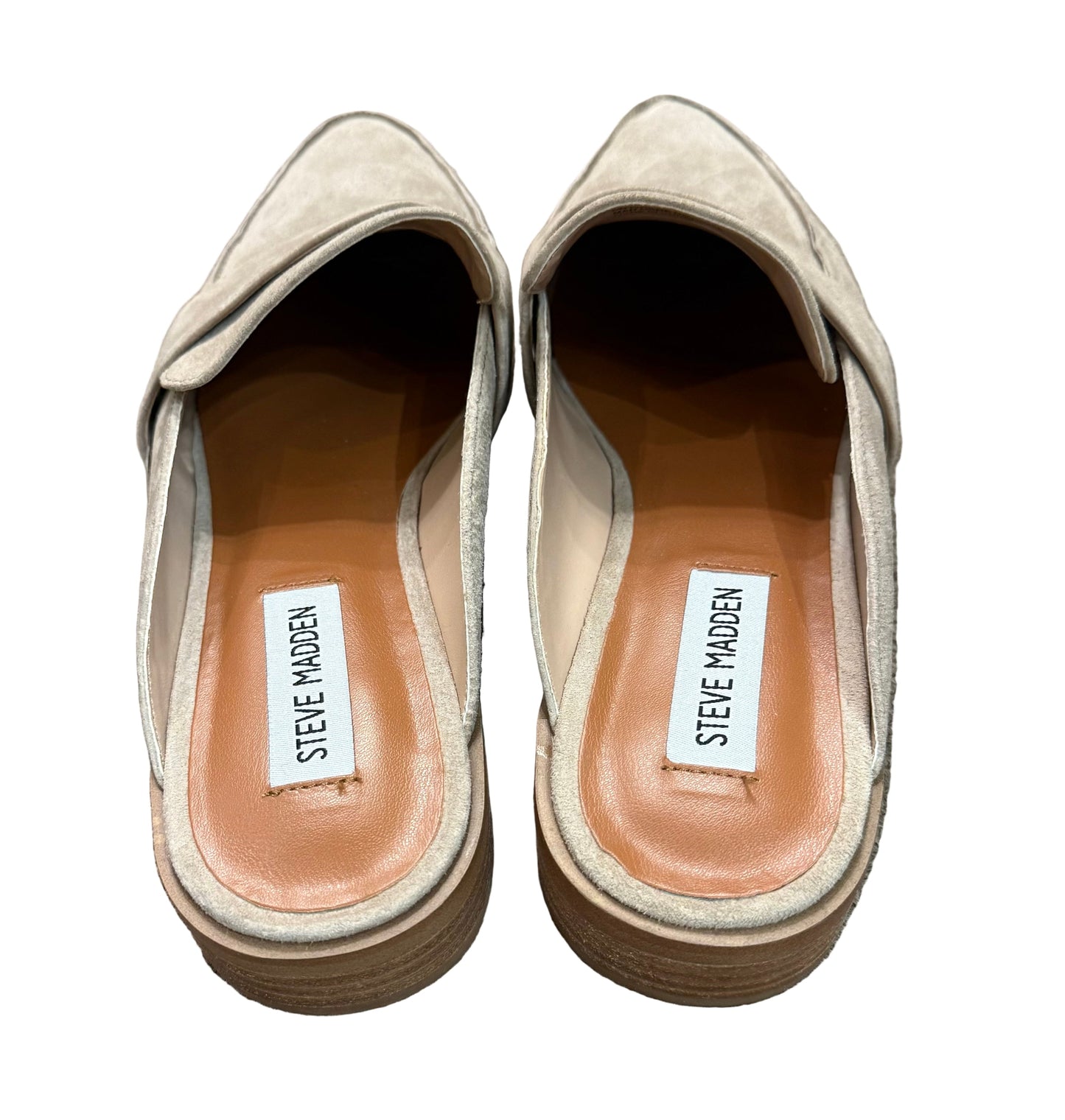Steve Madden Tan Suede Mules SZ 7 | Preowned