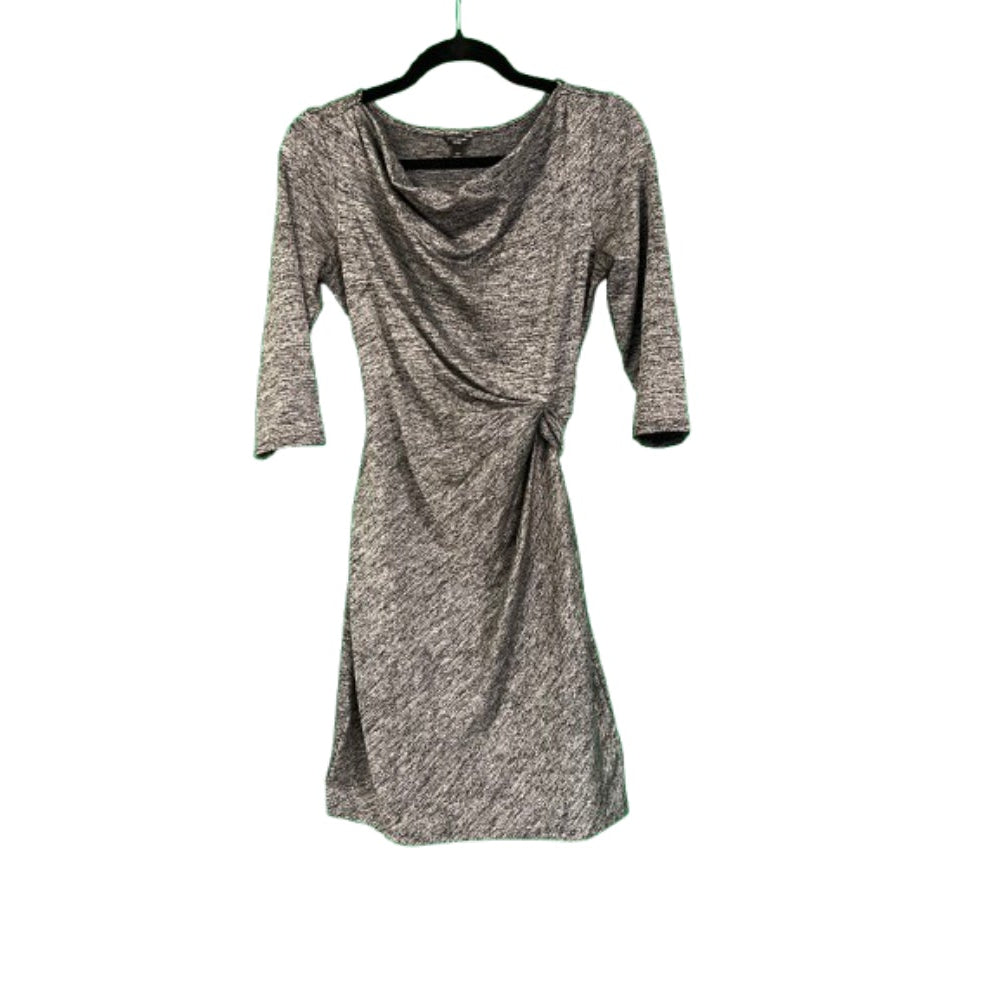 Ann Taylor Gray Side Twist Dress - Small Petite