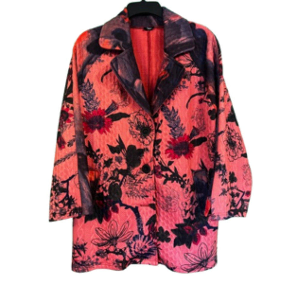 Shana Quilted Jacket Red and Black New with Tags Size MD | Preowned