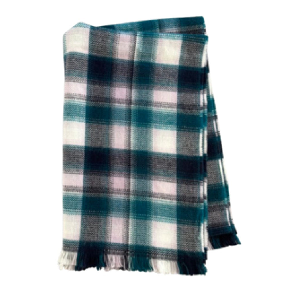 Gap Turquoise Plaid Blanket Scarf