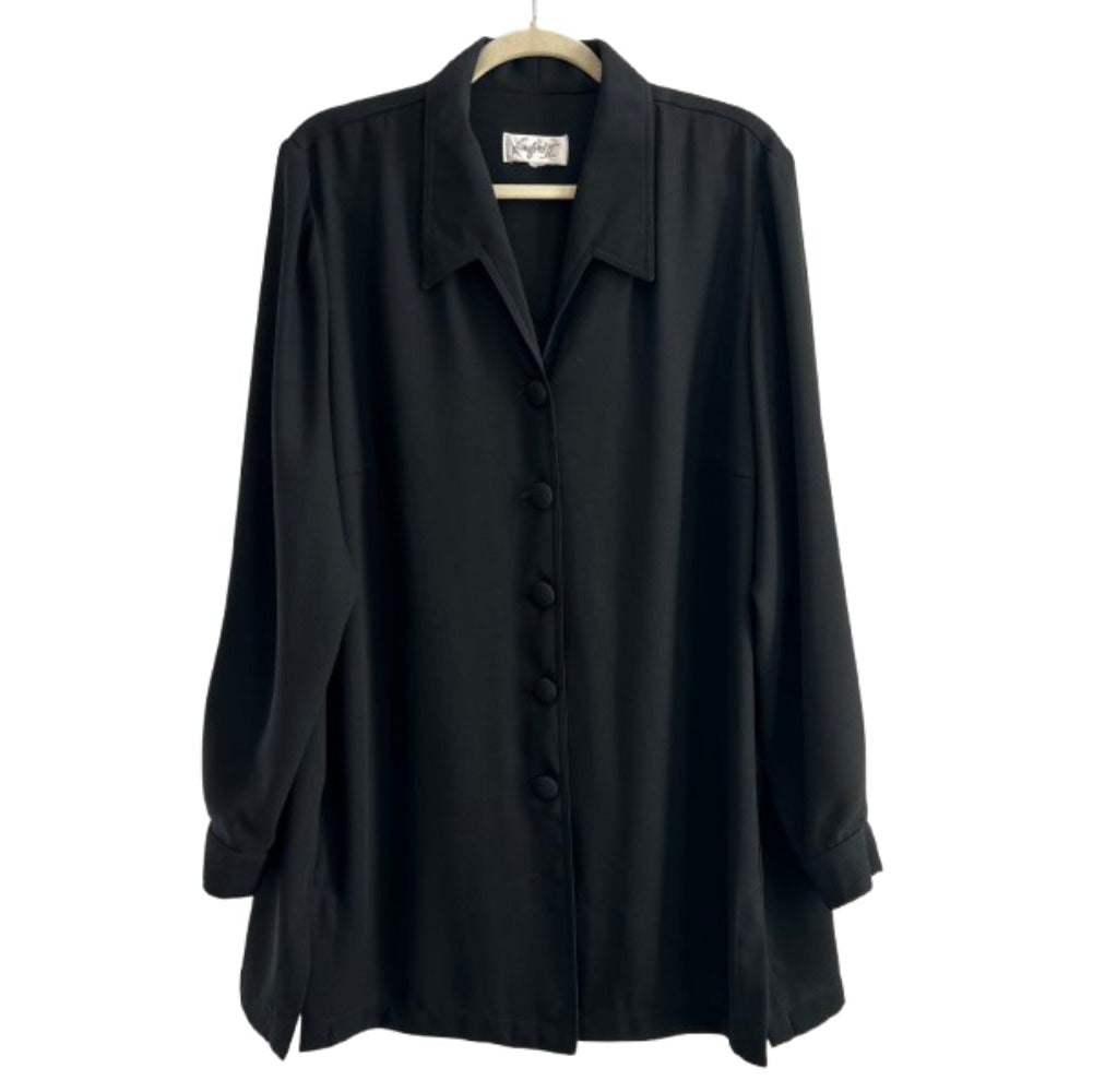 Versailles NY Blouse Black - 2X Large