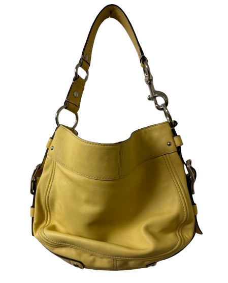 Coach Yellow Leather Zoey Hobo Shoulder Bag | Preowned