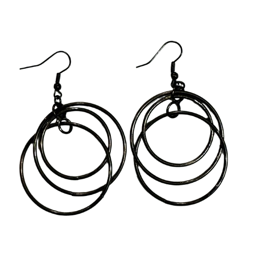 Style & Co. Black Multi Circle Dangle Earrings | Preowned
