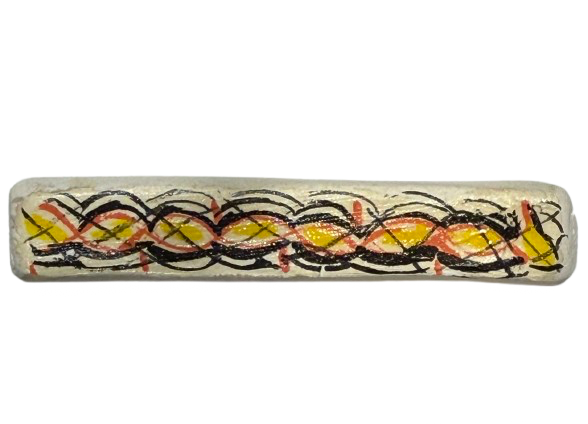 Hand Painted Bar Shaped Pin | Preowned