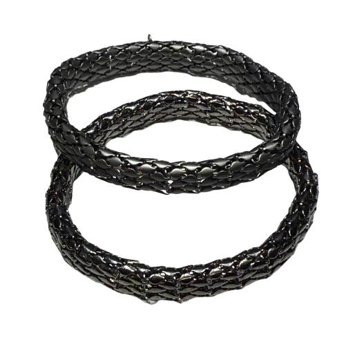 Gun Metal Stretch Mesh Bracelets | Preowned