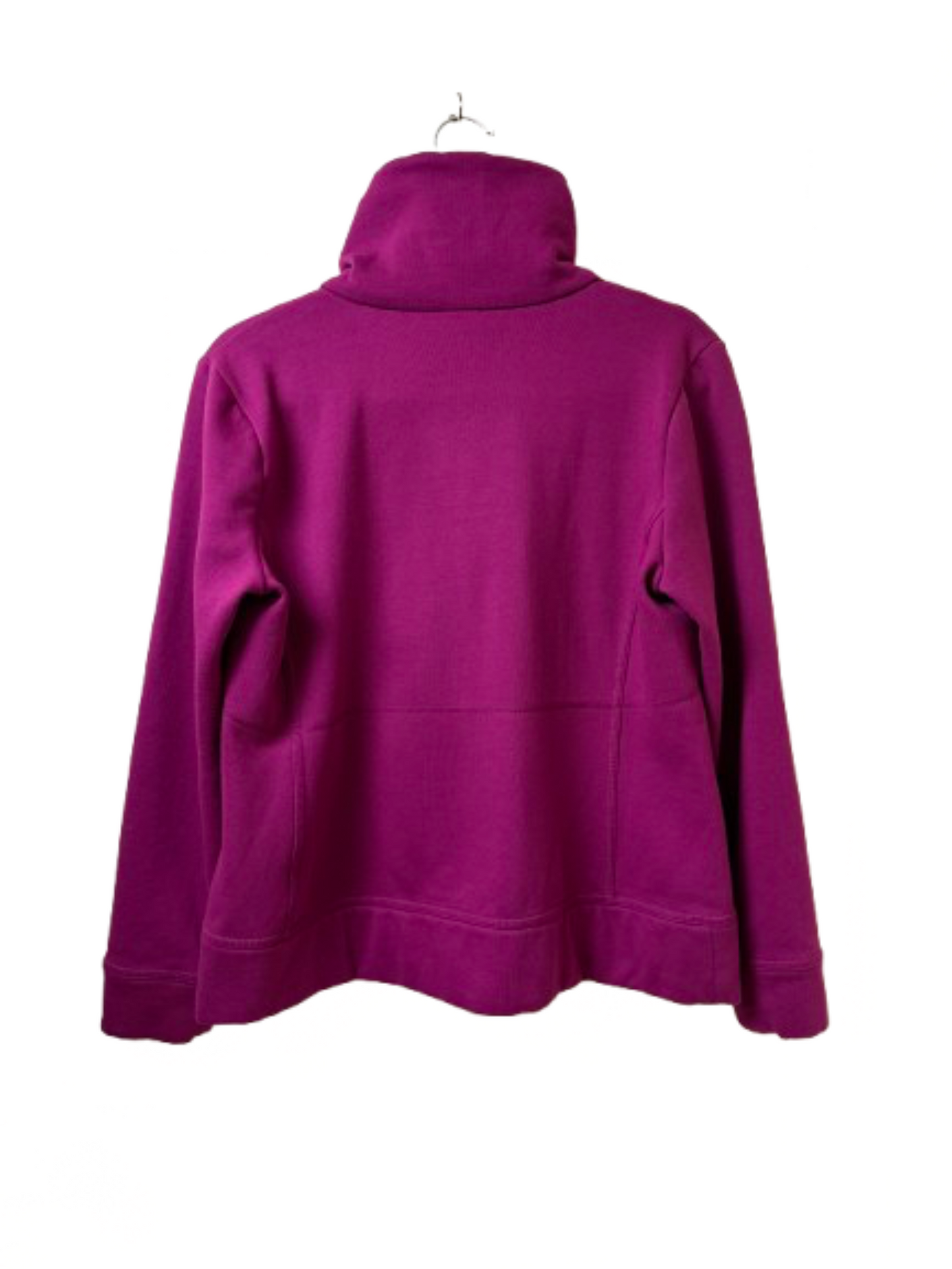 Talbots Fuchsia Zip Up Sweatshirt - Medium | Preowned