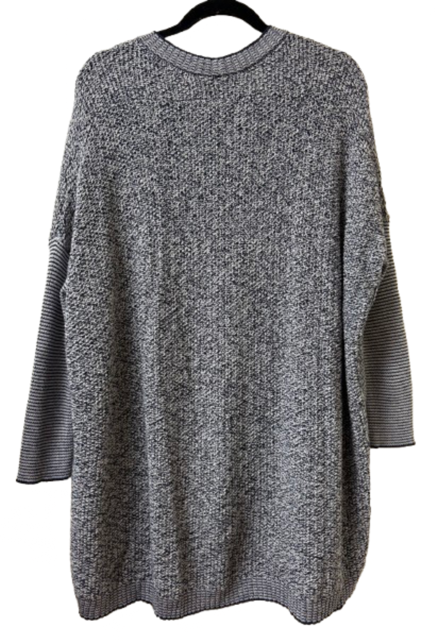 Cabi Oversized Black and White Knit Sweater - Medium | Preowned