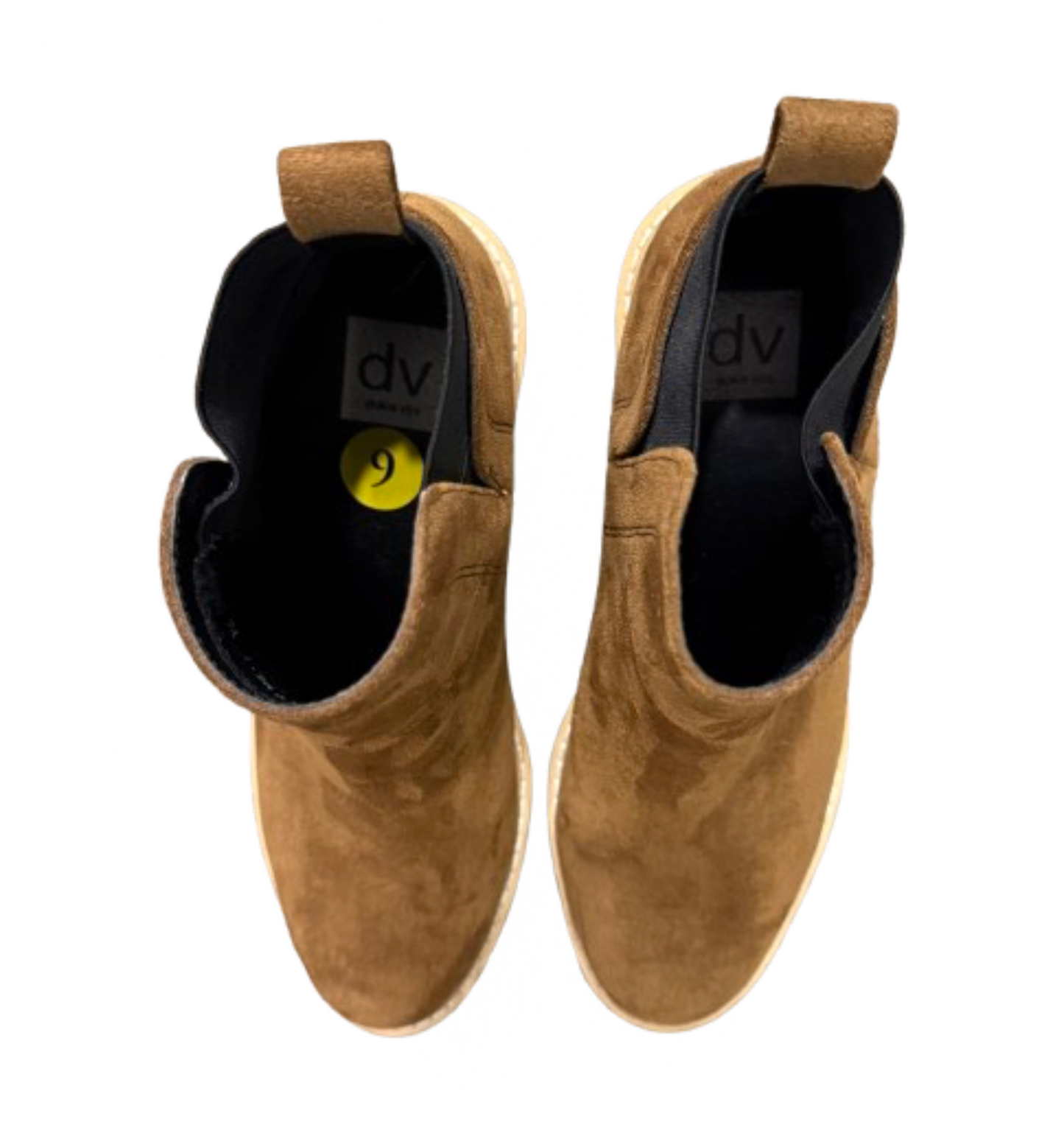 dv Brown Faux Suede Ankle Boots SZ 9 | Preowned