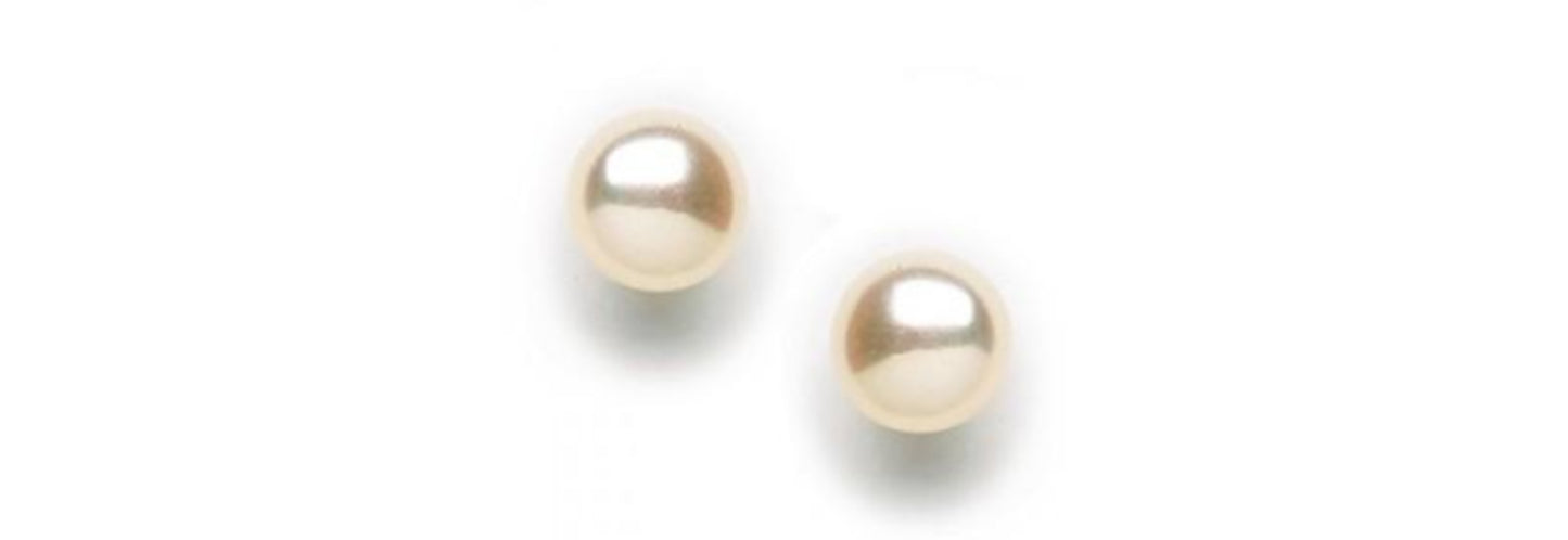 Earrings Freshwater Pearl Studs by Tomas