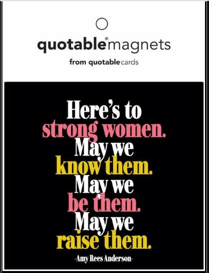 Magnet "Strong Women" Quotable Cards
