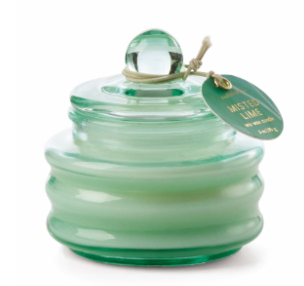 Beam Candle Green Glass - Misted Lime 3oz