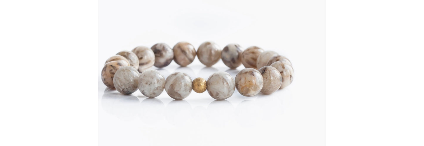 Gemstone Bracelet Feldspar 10mm