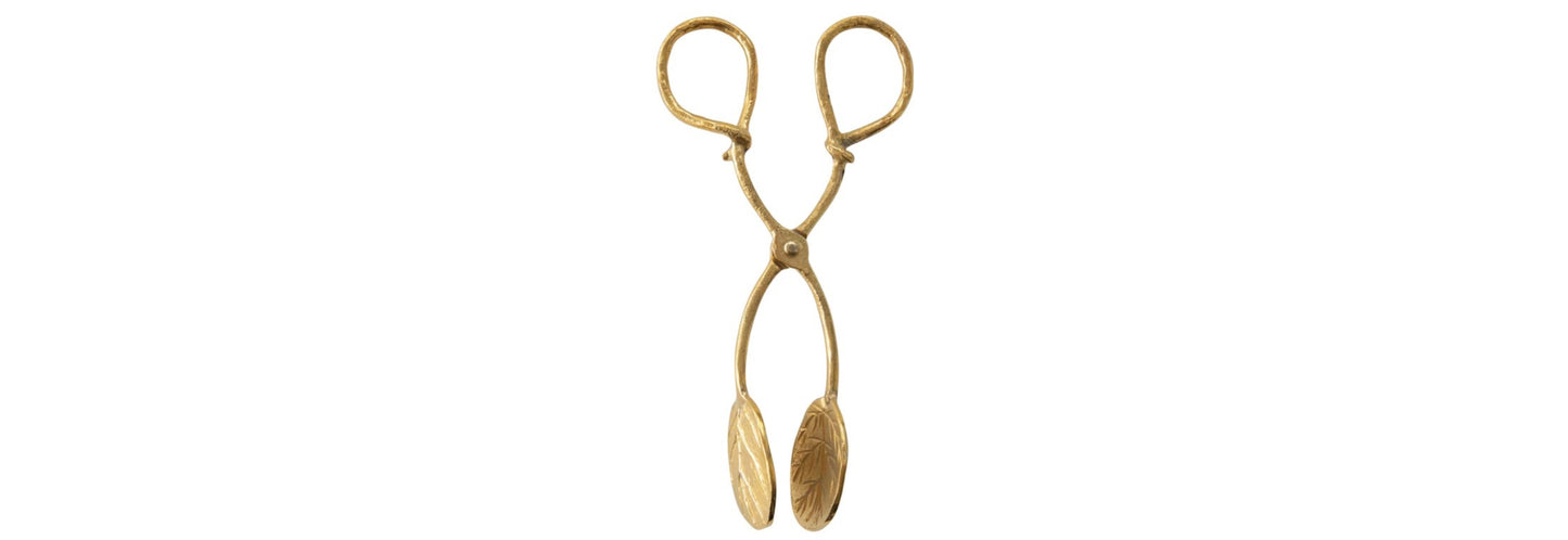 Brass Leaf Tongs