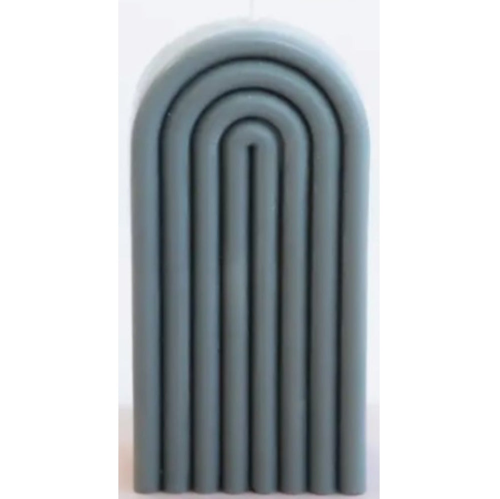 Tall Arch Grey Candle 8 oz