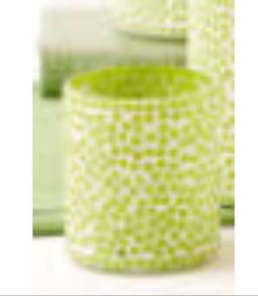 Mosaic Candle Holder Green - Small