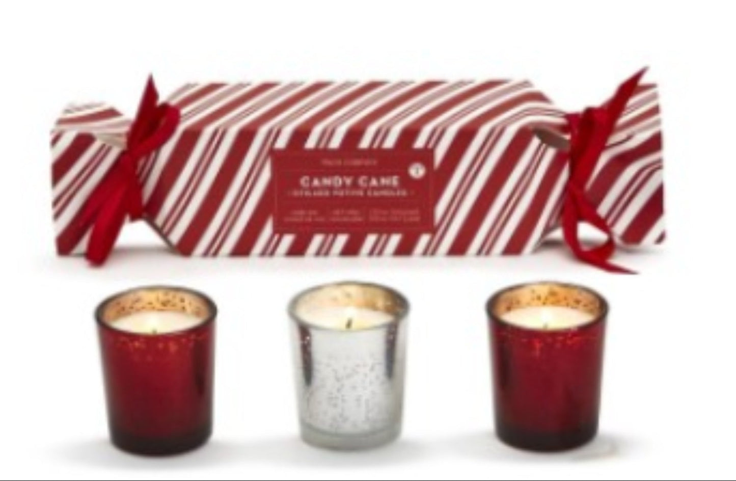 Candle Cracker Set Of 3 Candy Cane Scented Candles