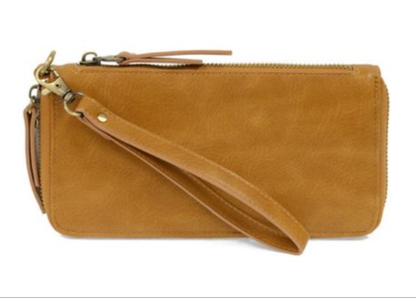 Chloe Zip Around Wristlet Wallet - Almond Brown