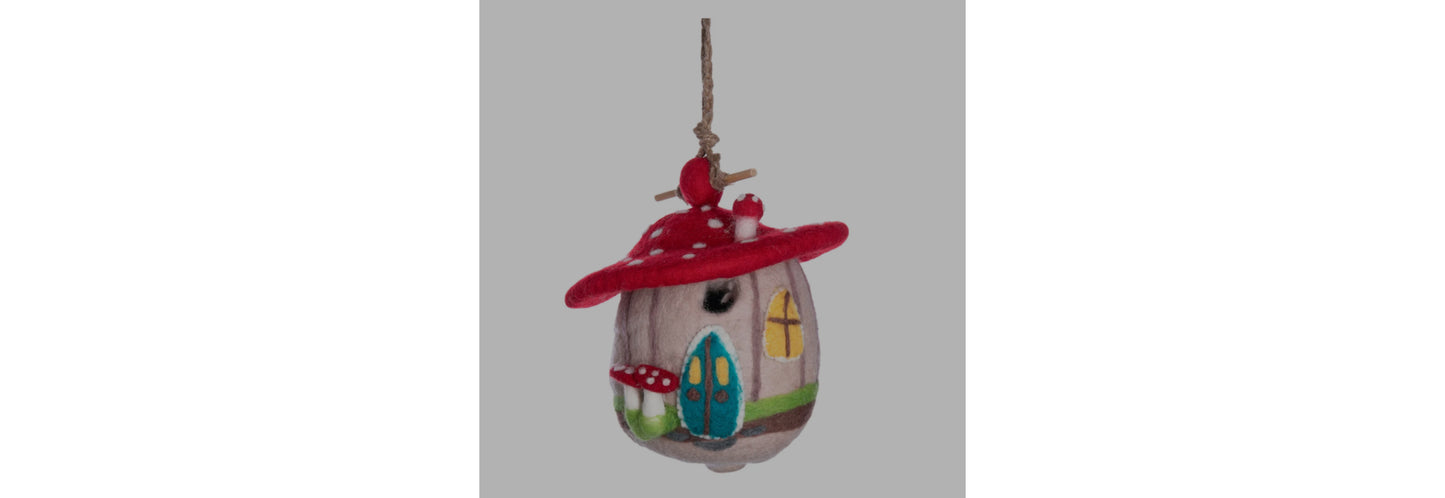 Felted Birdhouses