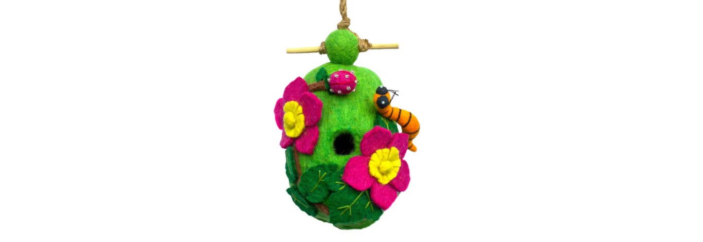 Felted Birdhouses