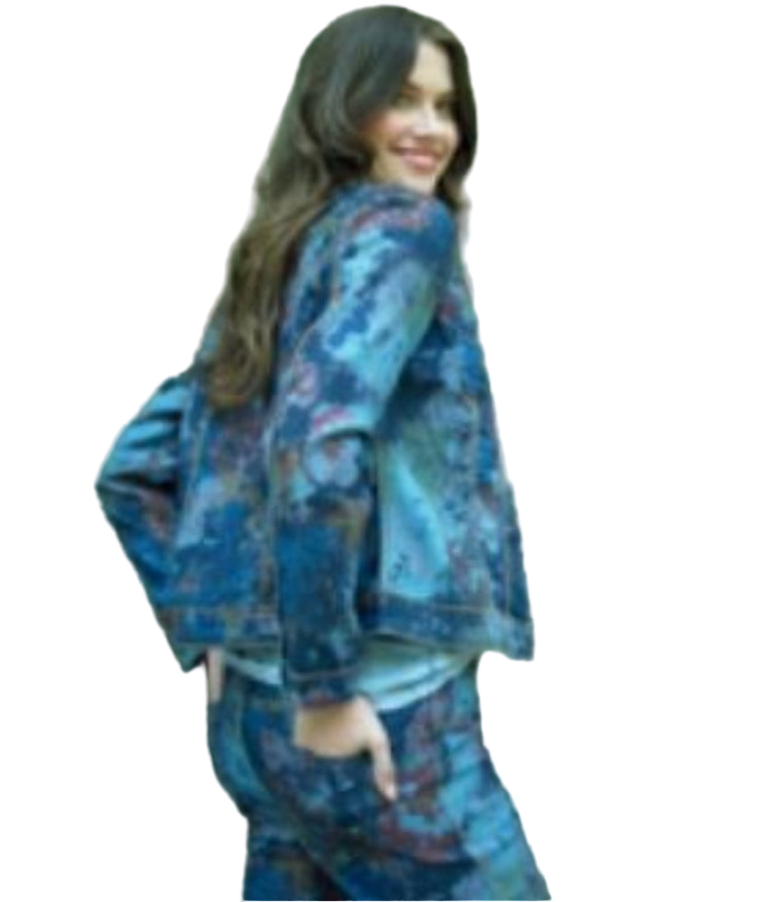 Floral Denim Jacket