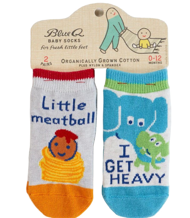Baby Socks Set - Little Meatball & I Get Heavy