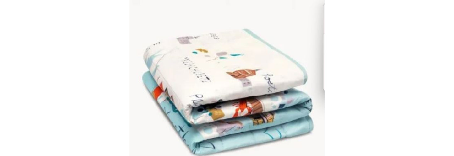 Northeastern Harbors Quilted Throw