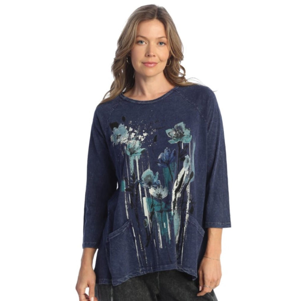 Sierra Denim Cotton Tunic Top - Jess & Jane