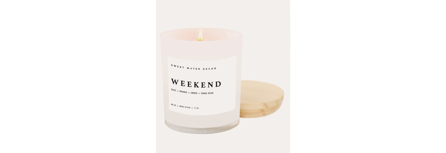 Soy Candle: Weekend 11 oz