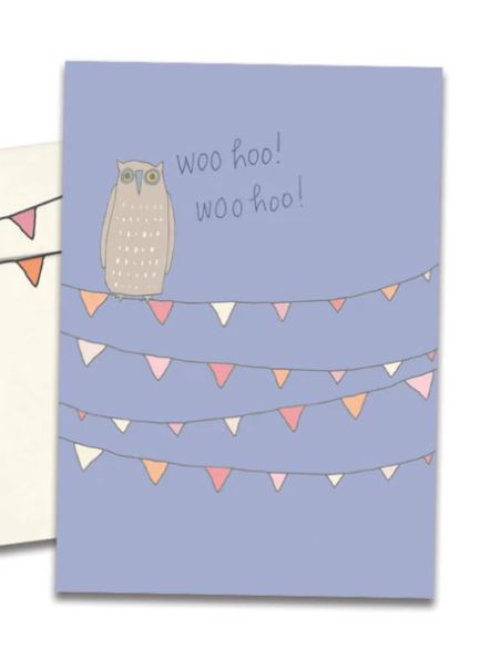 Woo Hoo Owl Congratulations Card