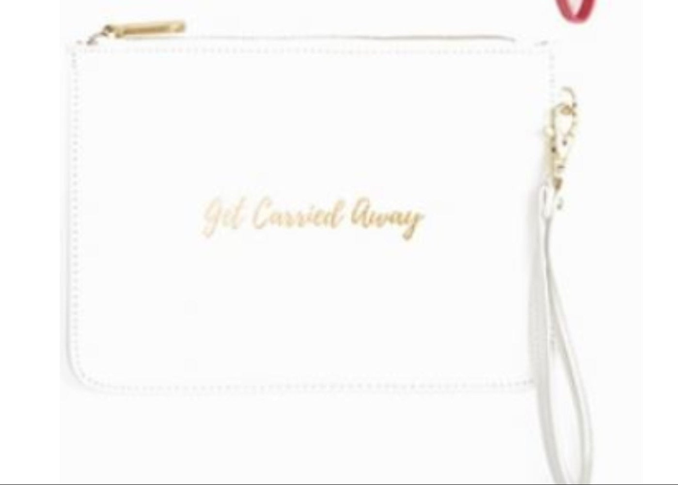 Get Garried Away Wristlet - White